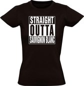 Straight outta Sauvignon Blanc dames t-shirt | vrouw | grappig | wijn | cadeau | maat M