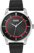 HUGO HU1530098 #REVEAL - Polshorloge - Leer - Zwart -   Ø 44 mm