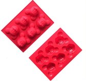 ProductGoods - Siliconen Bakvorm Mickey Mouse - 6 stuks - Bakvormen