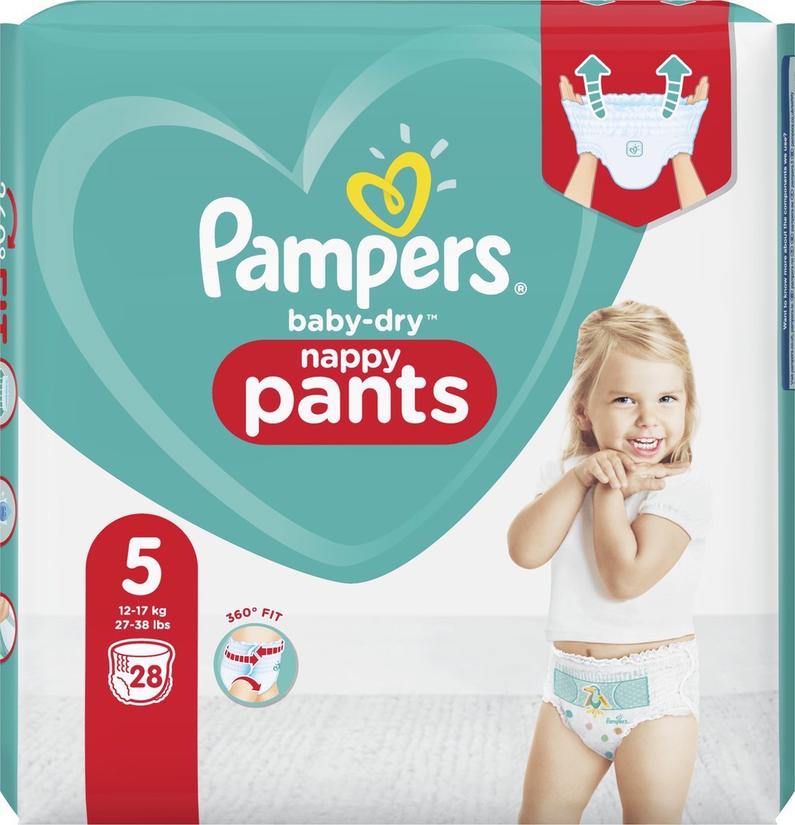 Pampers Baby Dry Pants Maat 5 - 28 Luierbroekjes