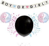 Gender Reveal Ballon Versiering - Baby Shower Decoratie - Feestpakket Klein