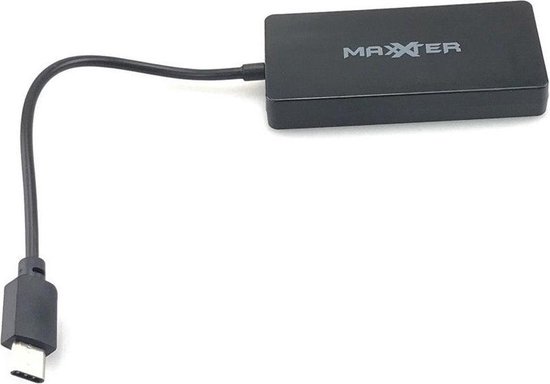Maxxter USB C naar USB|4 aansluitingen|Zwart | bol.com