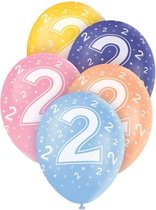 Haza Original Ballonnen 2 Jaar Multicolor 30 Cm 5 Stuks