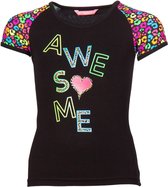 Papillon T-shirt Awesome Zwart Meisjes Maat 116