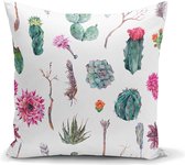 Sierkussen - Sierkussen Met Cactus Planten Motieven Stijlvol Voor In De Woonkamer -kussens Woonkamer - Binnen Of Buiten Decoratie Sierkussens 45x45cm