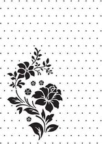 VINF008 Vintasia Embossing folder Rose Ornament