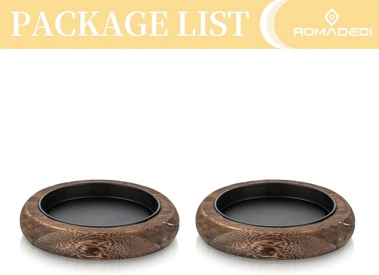 Plateaux à Bougie En Bois - Lot De 2 Tailles (9 Cm Et 6,5 Cm) - Dessous De Verre Antidérapant Et étanche - Pour Bougies, Tasses, Aromathérapie - Décoration Naturelle - 11