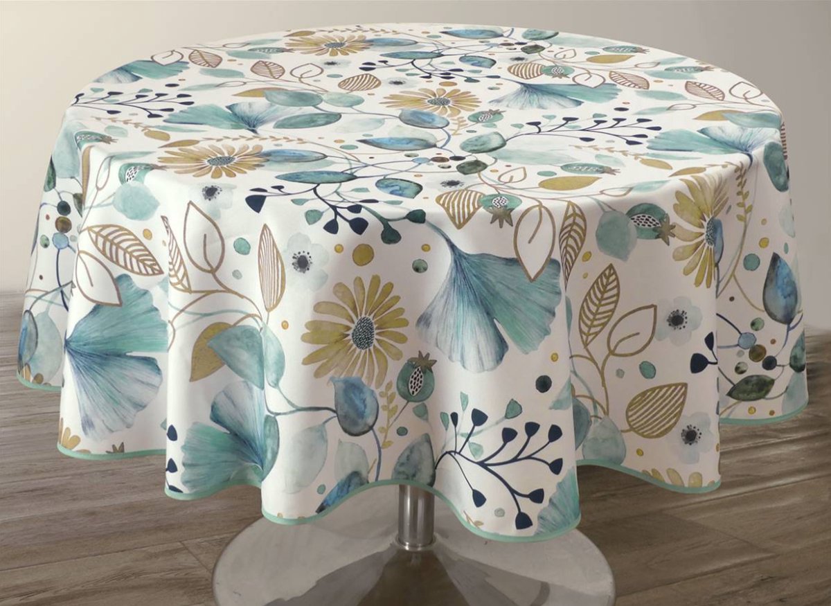 Tafelkleed anti-vlek Fleurs 300 x 150 cm Tafellaken - Decoratieve Tafel Accessoires - Woonkamer Decoratie - Bonne et Plus®