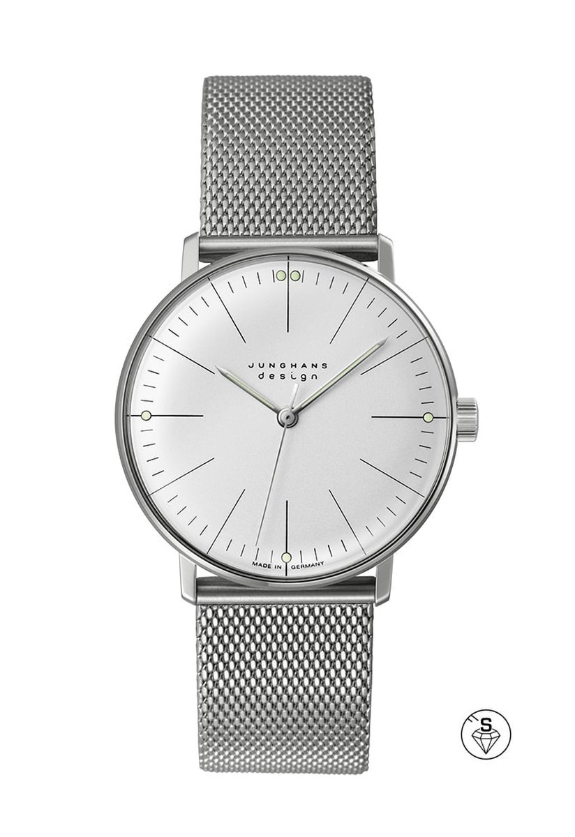 Junghans Max Bill handopwinder 27-3004.46 - handopwind horloge - vintage - luxe - heren horloge - dames horloge - cadeautip