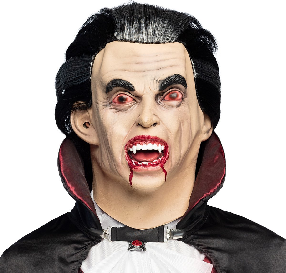 Boland - Latex masker Graaf Vamp - Volwassenen - Vampier - Monster - Halloween - Horror - Accessoire - Verkleden