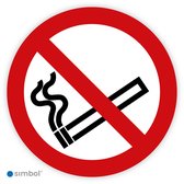 Simbol® - Vloerstickers Verboden te Roken - Rookverbod - Anti-Slip - Formaat ø 20 cm.