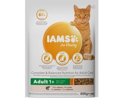 5x Iams Kat Adult Zalm 800 gr