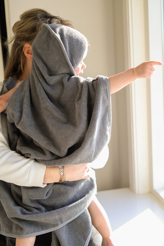 Bobbé Badcape Donker Grijs van Bobbé — afbeelding 2