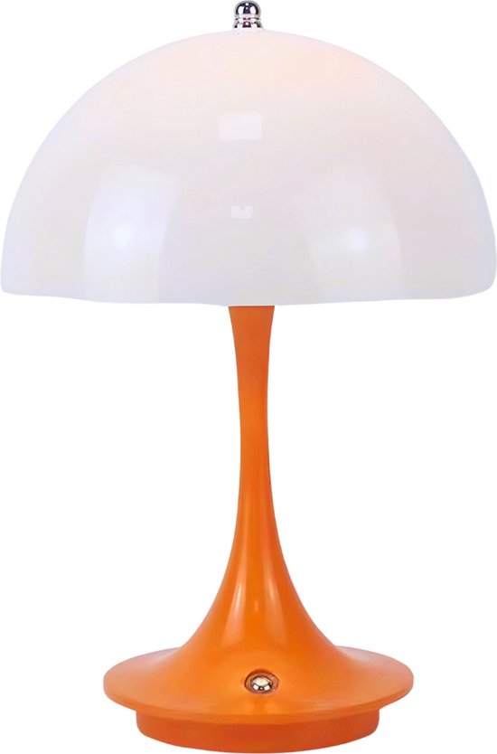 Decor Lola - Panthella Tafellamp - Hoge kwaliteit - LED - Staal - Draadloos - Mushroom lamp - Paddenstoelen lamp - dimbaar