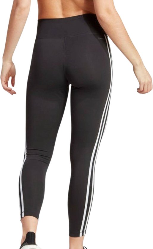 adidas Performance Train Essentials 3-Stripes High-Waisted 7/8 Legging - Dames - Zwart- XS van Adidas — afbeelding 2