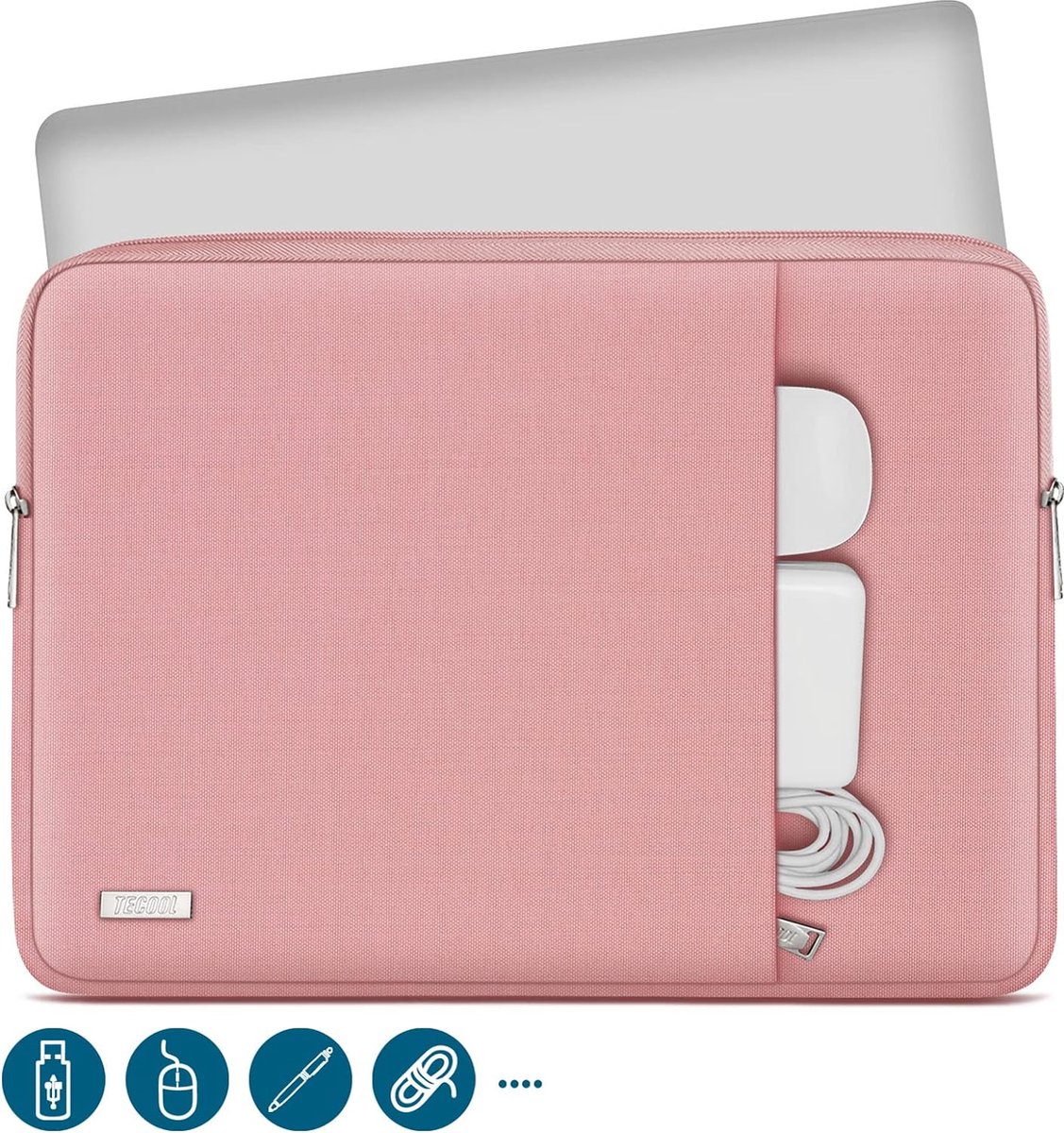 Laptoptas Hoes Sleeve voor 15.6 Zoll Beschermhoes, Nieuw roze