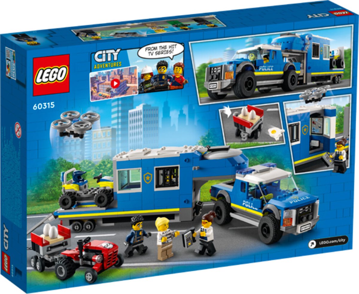 LEGO City 60315 Le Camion de Commandement Mobile de la Police | bol