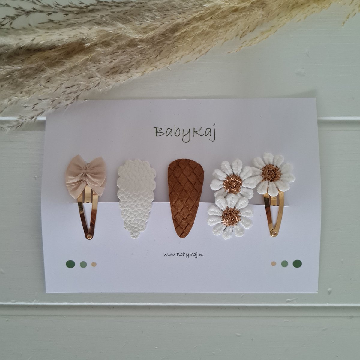 Haarspeldjes "Juliet'' - haarclips - bloemen - strik - 4 cm speldjes - musthave