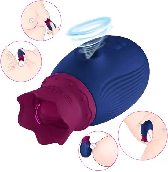 tong vibrator - nieuw model 2024 - clitoris & G-spot Stimulator - luchtdruk stimulator - vibrator voor vrouwen - clitoris stimulator - zuigen en likken - tong vibrator voor vrouwen - vibrator - sex toys voor vrouwen