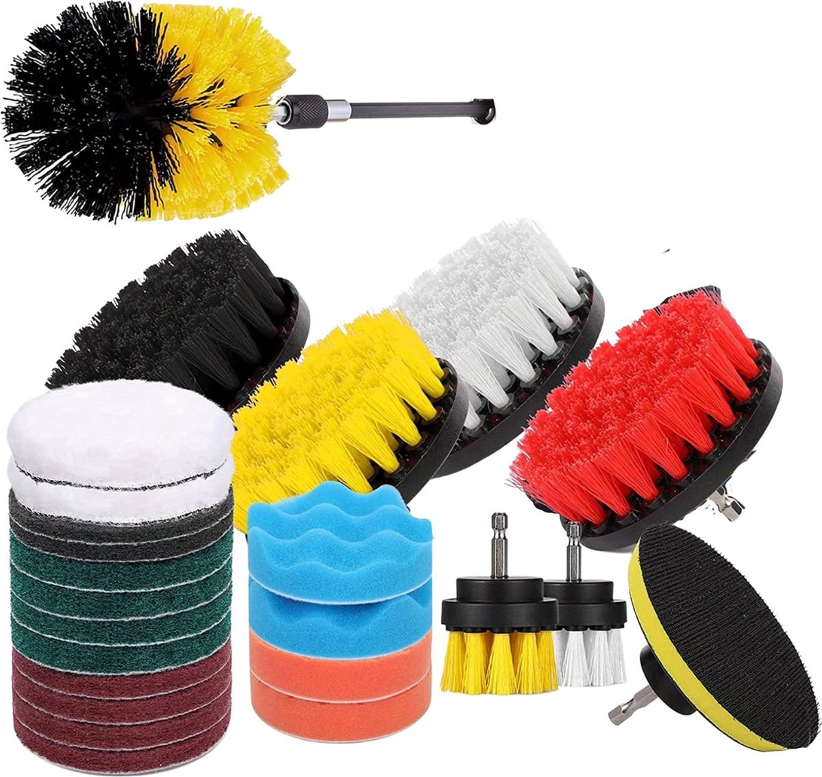 Goedkoopste Nivard Boorborstel - Reinigingsborstel Boormachine - Borstelset Voor Boormachine - Boormachine Borstelset - 26 Stuks