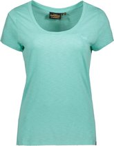 Superdry T-shirt Scoop Neck Tee W1011381a Fluro Mint Dames Maat - S