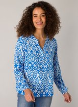 ES&SY Kenza Blouses - Off white/blue - maat 42