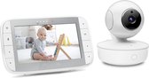 Nursery Babyfoon met Camera - VM55 - 5-inch Kleurendisplay - Draadloos - Infrarood Nachtzicht - Kantelende Camera - Terugspreekfunctie