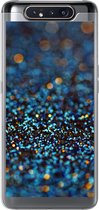 Samsung Galaxy A80 hoesje - Gekleurde glitters tegen een vervaagde achtergrond - Siliconen Telefoonhoesje