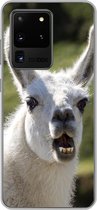 Geschikt voor Samsung Galaxy S20 Ultra hoesje - Lama - Grappig - Kinderen - Jongens - Meisjes - Kids - Siliconen Telefoonhoesje