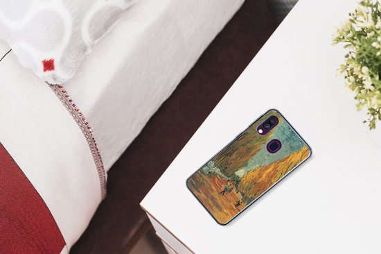 Telefoonhoesje Geschikt voor Samsung Galaxy A40 hoesje - Elysische velden - Vincent van Gogh - Siliconen Telefoonhoesje Telefoonhoesje
