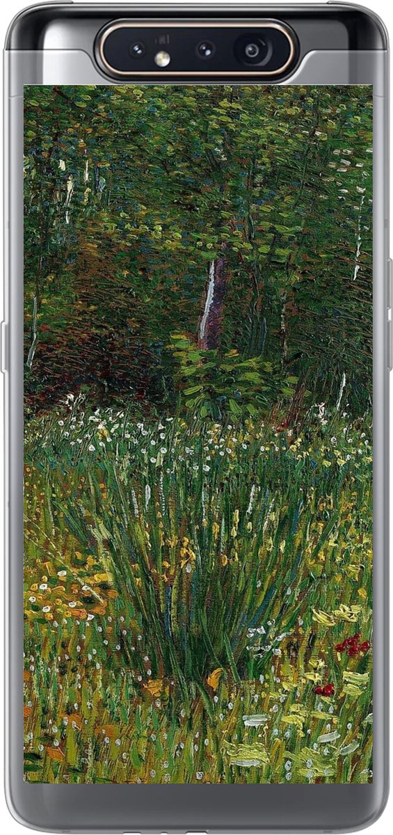 Telefoonhoesje Geschikt voor Samsung Galaxy A80 hoesje - Asnières - Vincent van Gogh - Siliconen Telefoonhoesje Telefoonhoesje