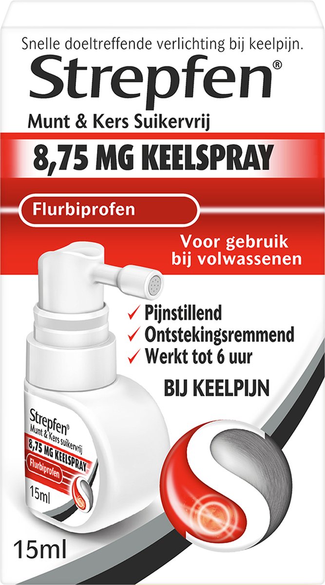 Goedkoopste Strepfen Keelspray 8,75mg - 1 x 15 ml