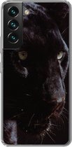 Geschikt voor Samsung Galaxy S22 Plus hoesje - Panter - Dier - Zwart - Siliconen Telefoonhoesje