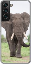 Coque Samsung Galaxy S22 Plus - Éléphant Oncoming - Coque de téléphone en Siliconen