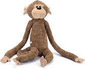 Beeztees Aap Vik - Hondenspeelgoed - Pluche - Bruin - XL - 80x30x20 cm