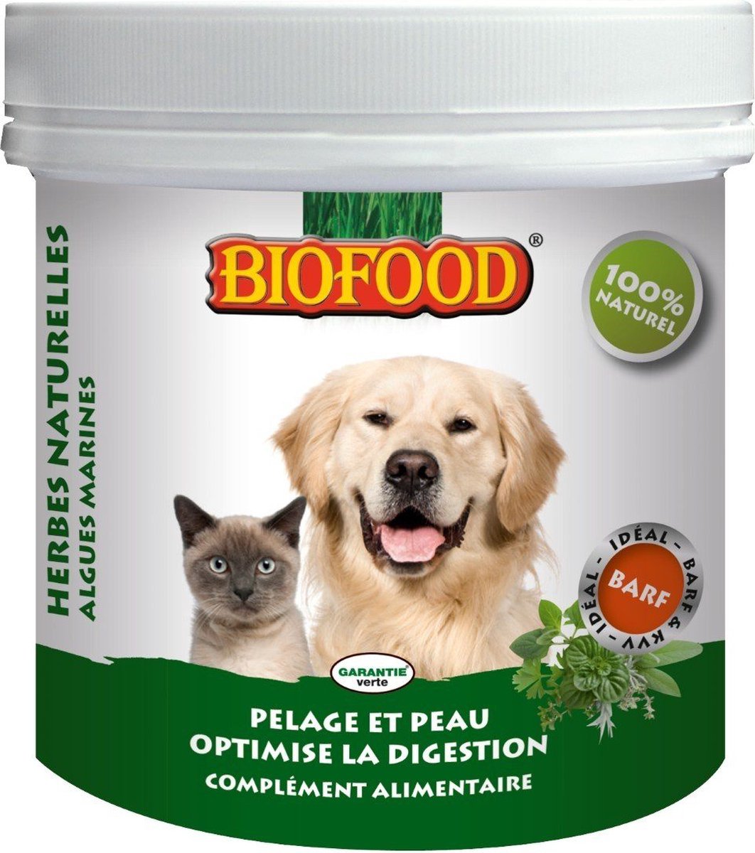Biofood Voedingssupplement Biofood Natuurkruiden Hond/Kat 450 gr