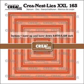 Crealies Crea-Nest-Lies XXL Inchies vierkant CLNestXXL163 max. 5,125 x 5,125 inch (10-23)