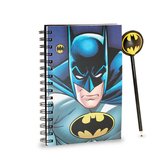 Warner Brothers Batman- Journal avec stylo - Set cadeau - Coffret cadeau - Journal avec stylo