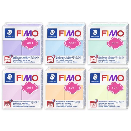 Pastel + Fimo soft & effect complete set 61 stuks - Fimo