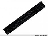 JolieStyle leerband Croc zwart mat 29mm