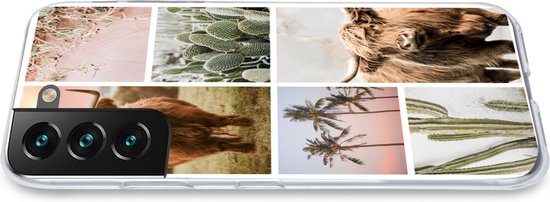 Coque Samsung Galaxy S22 Plus - Scottish Highlander - Succulent - Pastel - Coque de téléphone en Siliconen