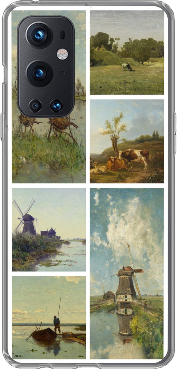 Telefoonhoesje Geschikt voor OnePlus 9 Pro hoesje - Kunst - Collage - Nederland - Siliconen Telefoonhoesje Telefoonhoesje