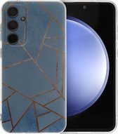 iMoshion Hoesje Geschikt voor Samsung Galaxy S23 FE Hoesje Siliconen - iMoshion Design hoesje - Meerkleurig / Blue Graphic