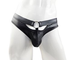 BamBella ® Slip Onderbroek - Maat L - MAT glans - Zwart BDSM kleding erotische heren kleding