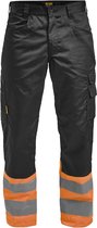 Jobman 2314 Hi-Vis Service Trousers 65231420 - Zwart/Oranje - D104