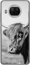 Geschikt voor Xiaomi Mi 10T Lite 5G hoesje - Schotse Hooglander - Dieren - Zwart - Wit - Siliconen Telefoonhoesje