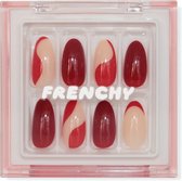 Frenchy Cosmetics 'Candy Red' - Nepnagel kit met lijm en nagelstickers - Kunstnagels - Plaknagels