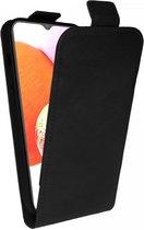 Rosso Element Verticale Flip Case Geschikt voor Samsung Galaxy A15 | Portemonnee Book Case | Hoesje met Pasjeshouder | Magneetsluiting | Twee Pasjes | Zwart