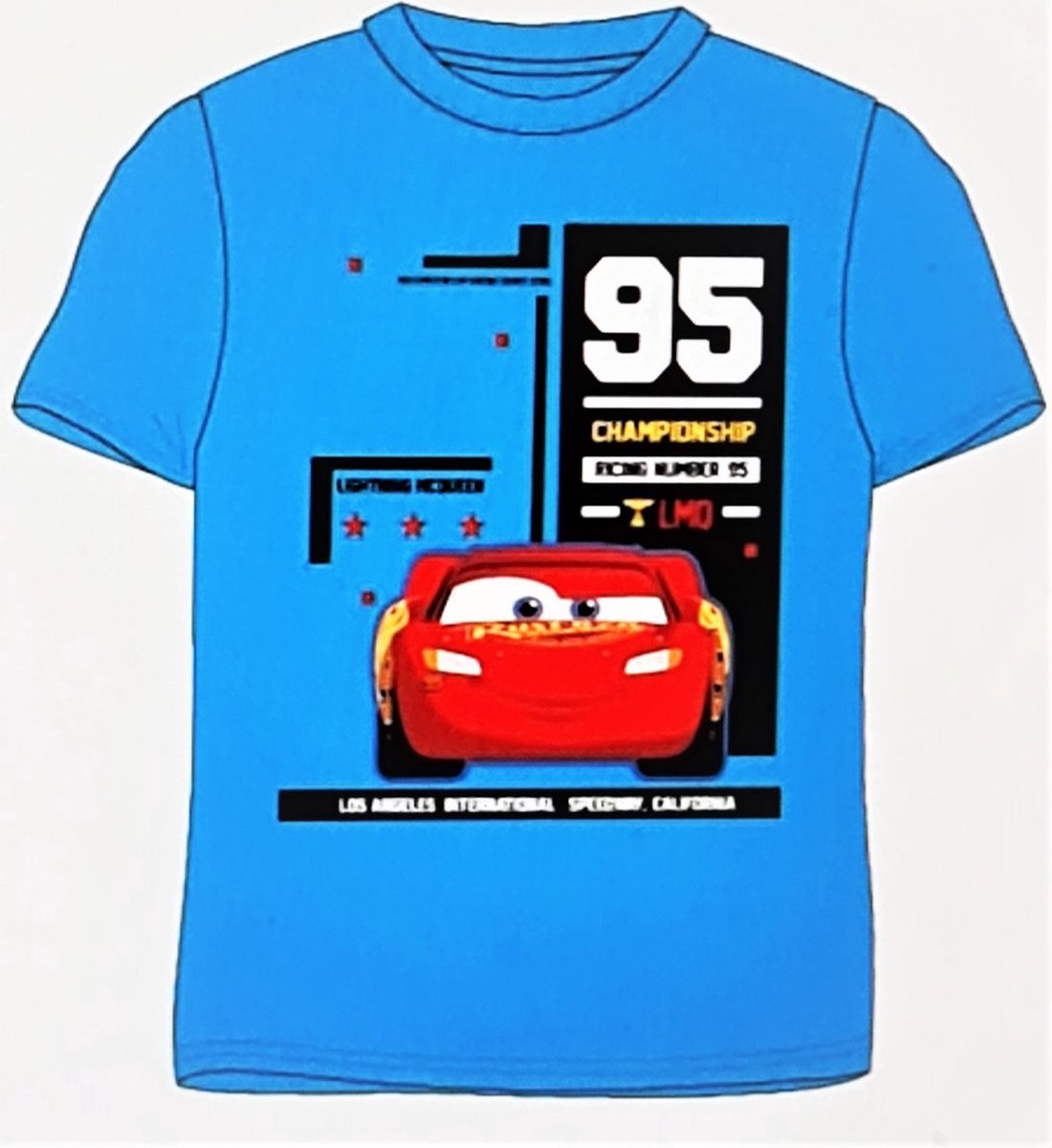 Cars T-shirt Blauw Maat 116