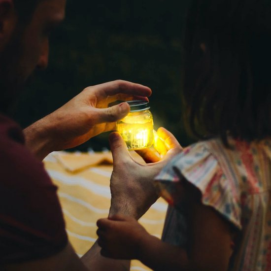 Glo Pals Alex, light up cubes, geel, kunststof, 4 stuks van Glo Pals — afbeelding 3